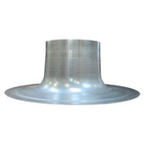 Burgerhout Plakplaat aluminium 138mm Zij aanzicht | Gratis verzending door heel Nederland vanaf €150,- in de btw Nergens goedkoper dan bij ons | CVketel.nl