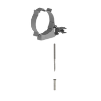 Burgerhout Twinline PP muurbeugel grijs 100mm 400452271