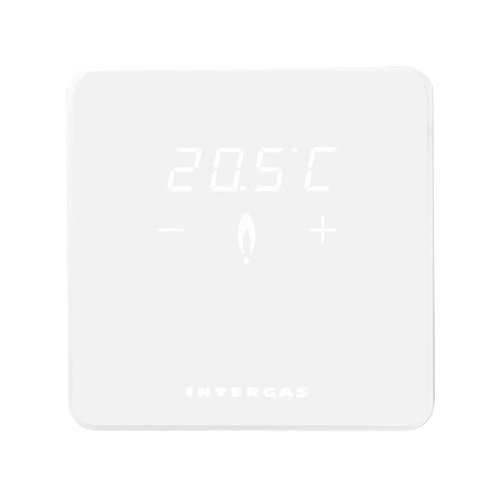 Intergas modulerende kamerthermostaat Comfort Touch wit inclusief gateway vooraanzicht 032014 | CVketel.nl