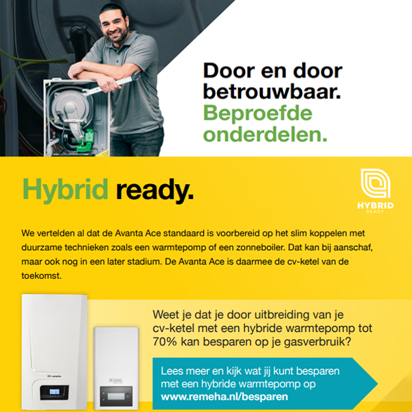 Remeha Avanta Ace 35C CW5 7768362 Beproefde onderdelen ✔16,7 liter/min bij 40°C ✔10,30 liter/min bij 60°  ✔32,5kW vermogen ✔ Gratis verzending NL vanaf €150,- | CVketel.nl de goedkoopste van Nederland