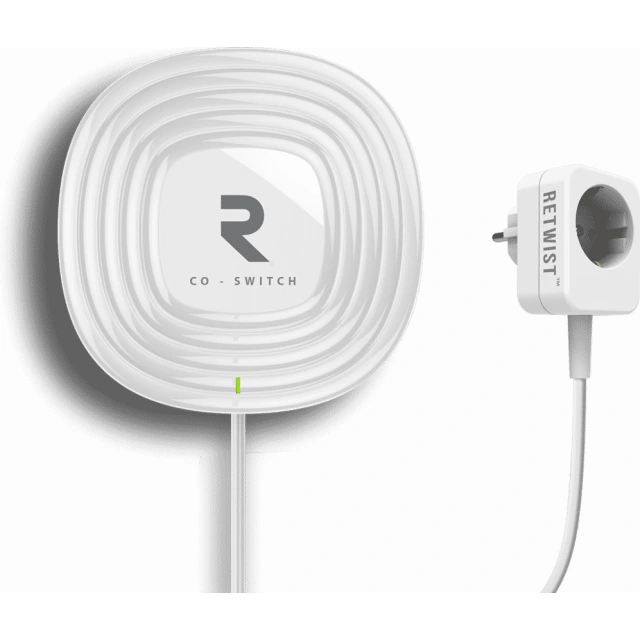 Retwist CO-switch koolmonoxidemelder inclusief montageplaat en schakelstekker 587.1/F kopen? | CVketel.nl uit de doos